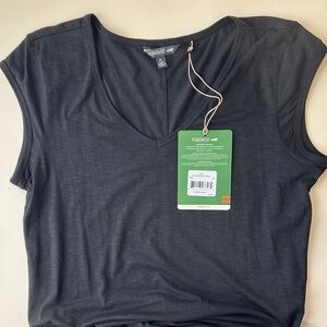 Toad&Co Women's Charcoal Black Short Sleeve Dress